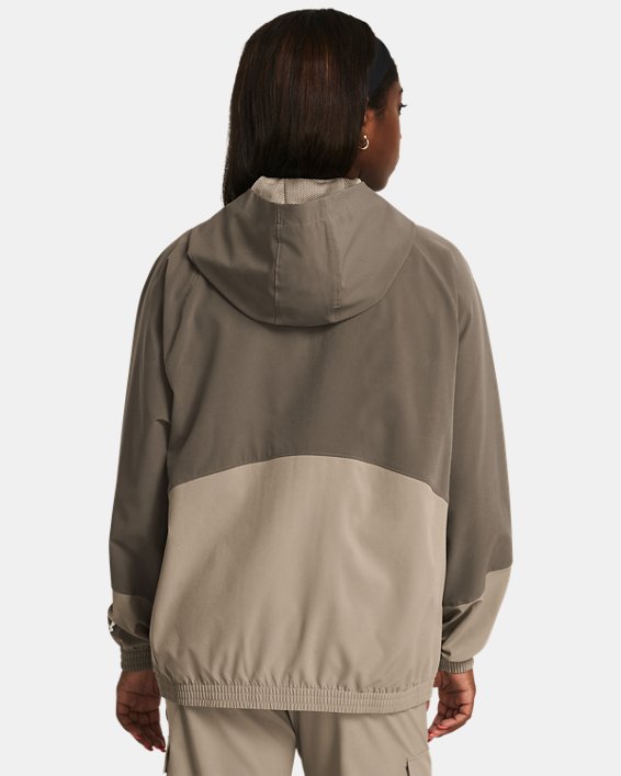 Women's UA ArmourSport Cargo Oversized Jacket in Brown image number 1